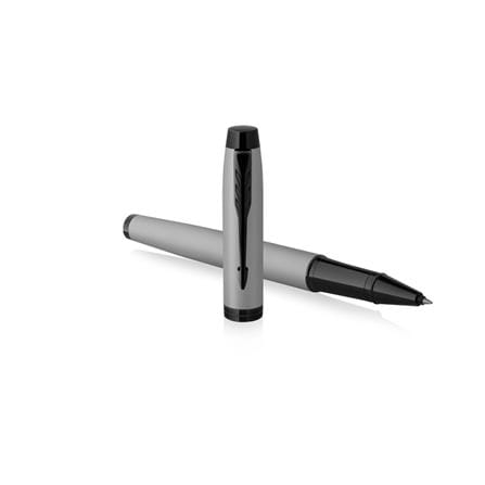 PARKER IM MATTE GREY BLACK TRIM ROLLERBALL HD TB