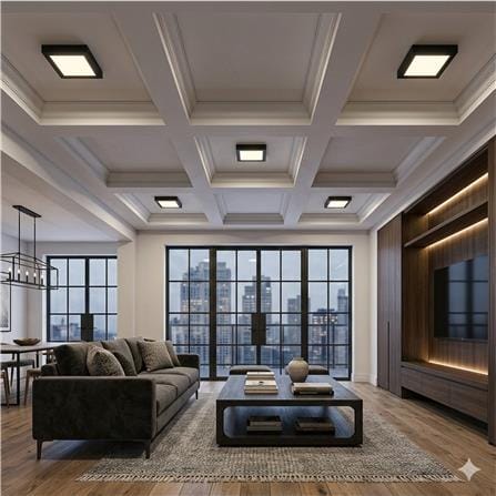 YETPLUS LED SURFACE DOWNLIGHT 9016 20W 3-COLOR BLACK SQUARE
