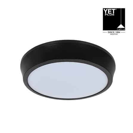 YETPLUS LED SURFACE DOWNLIGHT 9015 30W 3-COLOR BLACK ROUND