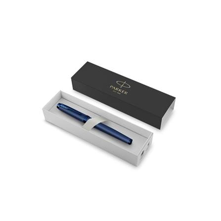 PARKER IM MONO BLUE ROLLERBALL PEN MEDIUM BLACK TB