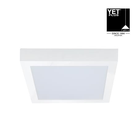 YETPLUS LED SURFACE DOWNLIGHT 9016 20W 3-COLOR WHITE SQUARE
