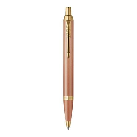 PARKER IM RITUAL ORANGE GOLD TRIM BALLPOINT PEN MEDIUM BLACK TB