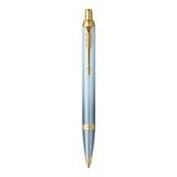 PARKER IM RITUAL TURQUOISE GREEN GOLD TRIM BALLPOINT PEN MEDIUM BLACK TB