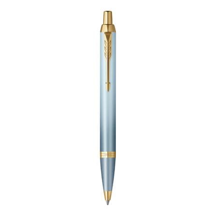 PARKER IM RITUAL TURQUOISE GREEN GOLD TRIM BALLPOINT PEN MEDIUM BLACK TB