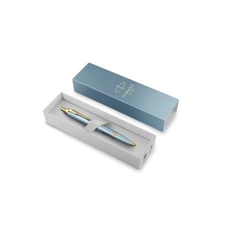 PARKER IM RITUAL TURQUOISE GREEN GOLD TRIM BALLPOINT PEN MEDIUM BLACK TB