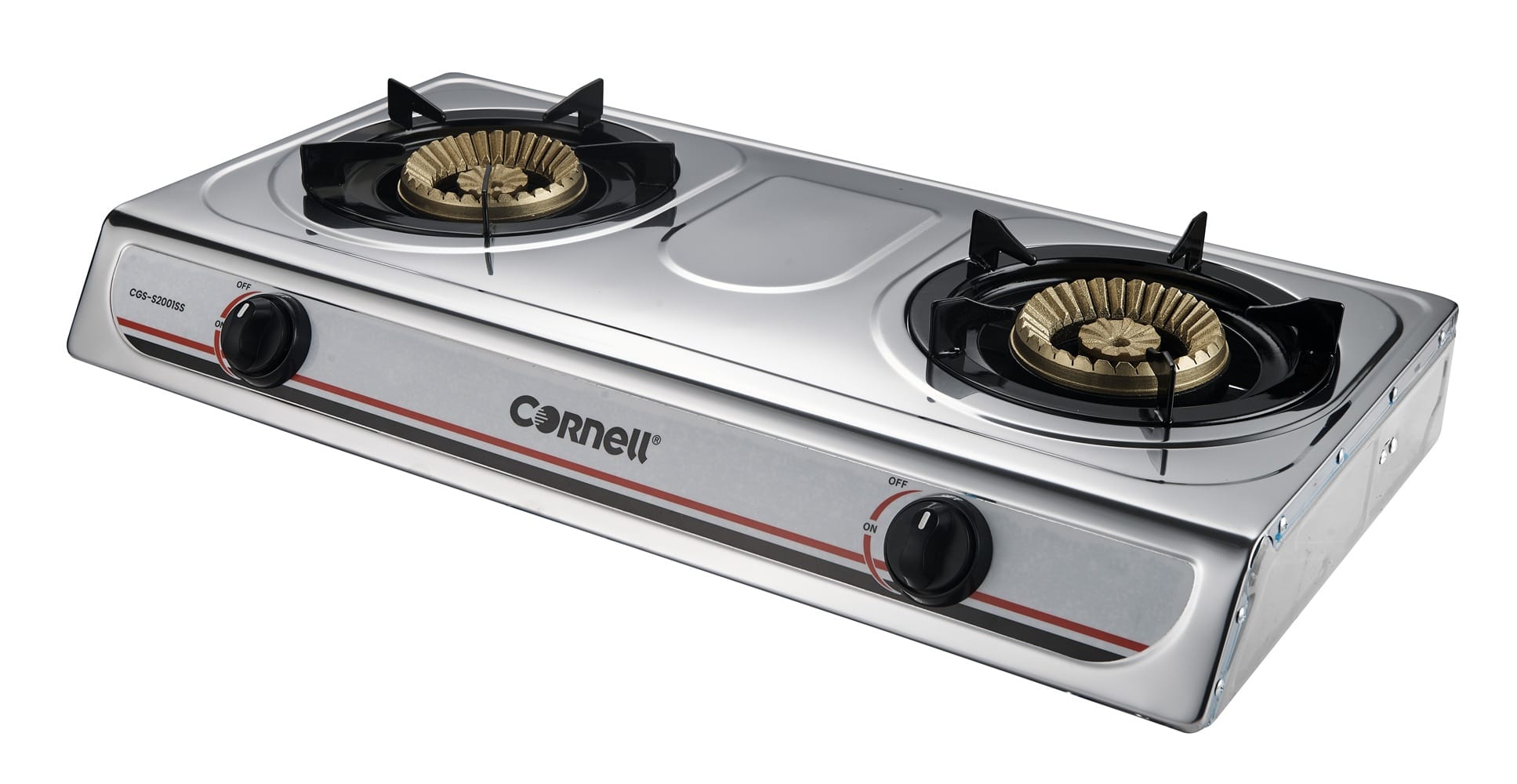 CORNELL GAS COOKER CGS-S2001SS 2BURNERS 3.7KW