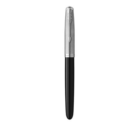 PARKER 51 BLACK CHROME TRIM FOUNTAIN PEN FINE+CONVERTER TB