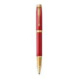 PARKER IM PREMIUM RED GOLD TRIM ROLLERBALL PEN TB