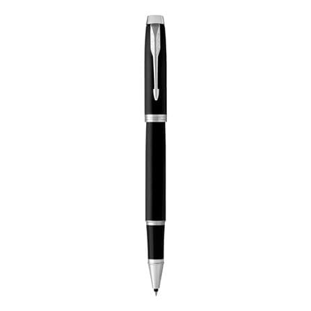 PARKER IM MATTE BLACK CHROME TRIM ROLLERBALL PEN TB