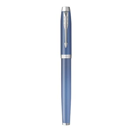 PARKER IM RITUAL BLUE CHROME TRIM FOUNTAIN PEN FINE+CONVERTER TB