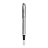 PARKER IM BRUSHED METAL STAINLESS STEEL CHROME TRIM ROLLERBALL PEN TB