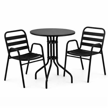 PATIO TABLE SPRING NELLY 60CM BLACK