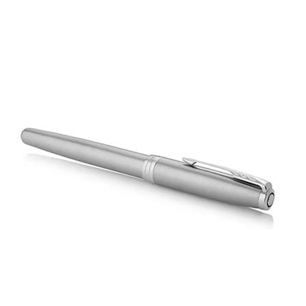 PARKER SONNET STAINLESS STEEL CHROME TRIM FOUNTAIN PEN FINE TB