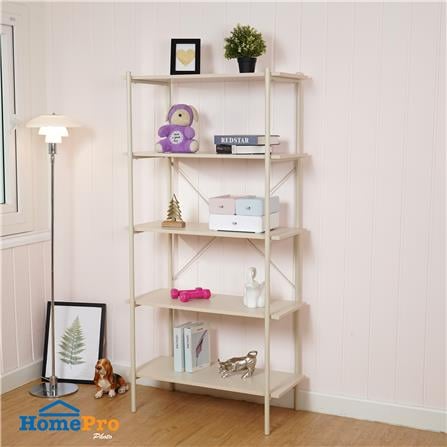 5-TIER SHELVING UNIT FURDINI SECA BS-1741H 80CM CREAM
