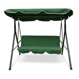SPRING FOREST 3 SEATER PATIO SWING GREEN