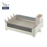 DISH RACK PLASTIC+TEMPERGLASS 1TIER NOAR KECH 32.3X46.3X18CM