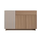 CABINET WITH 3 DOORS FURDINI RIPPLE 120CM GREY OAK/CREAM