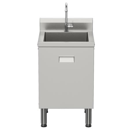YS STANDING SINK CABINET WITH SPLASH BACK STAINLESS STEEL 201 1BOWL 50CM