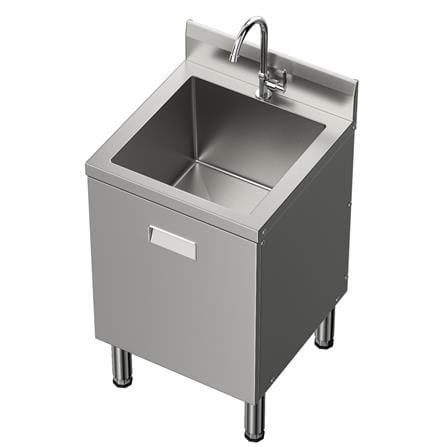 YS STANDING SINK CABINET WITH SPLASH BACK STAINLESS STEEL 201 1BOWL 50CM