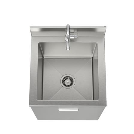YS STANDING SINK CABINET WITH SPLASH BACK STAINLESS STEEL 201 1BOWL 50CM