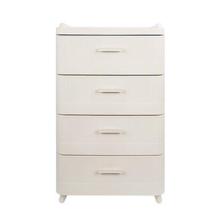 4TIER DRAWER LANA 51.5X41.5X86.5CM WHITE STACKO