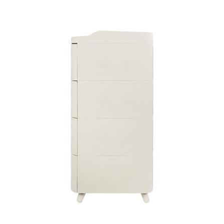 4TIER DRAWER LANA 51.5X41.5X86.5CM WHITE STACKO