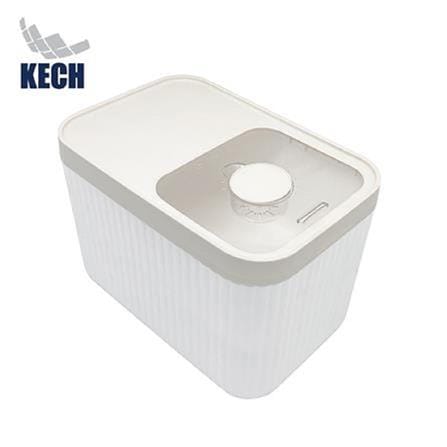 RICE BIN PLASTIC 10KG SAVE SPACE KECH WHITE
