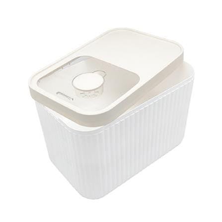 RICE BIN PLASTIC 10KG SAVE SPACE KECH WHITE