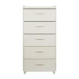 5TIER DRAWER LANA 51.5X41.5X105.3CM WHITE STACKO