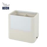 ALUMINIUM PLASTIC UTENSIL BOX 2HOLE KECH NOAR CREAM