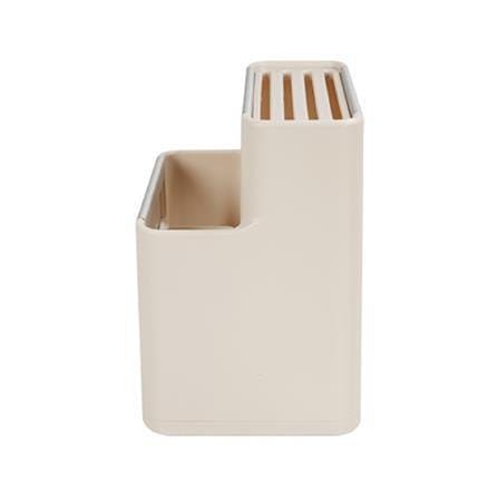ALUMINIUM PLASTIC CULTERY WITH KNIFE HOLDER KECH NOAR CREAM