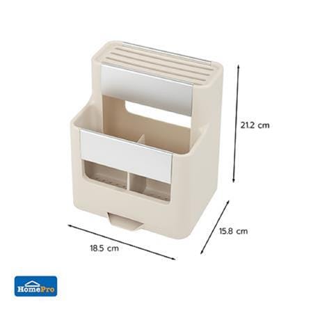 ALUMINIUM PLASTIC CULTERY WITH KNIFE HOLDER KECH NOAR CREAM