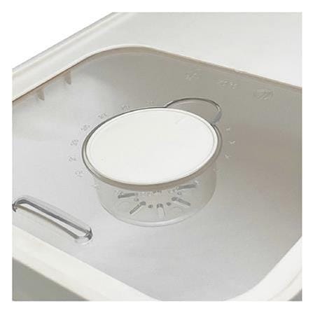 RICE BIN PLASTIC 5KG SAVE SPACE KECH WHITE