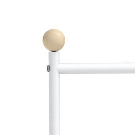 CLOTH RACK 2 RAILS ARRIS 80CM WHITE PLIM WHITE
