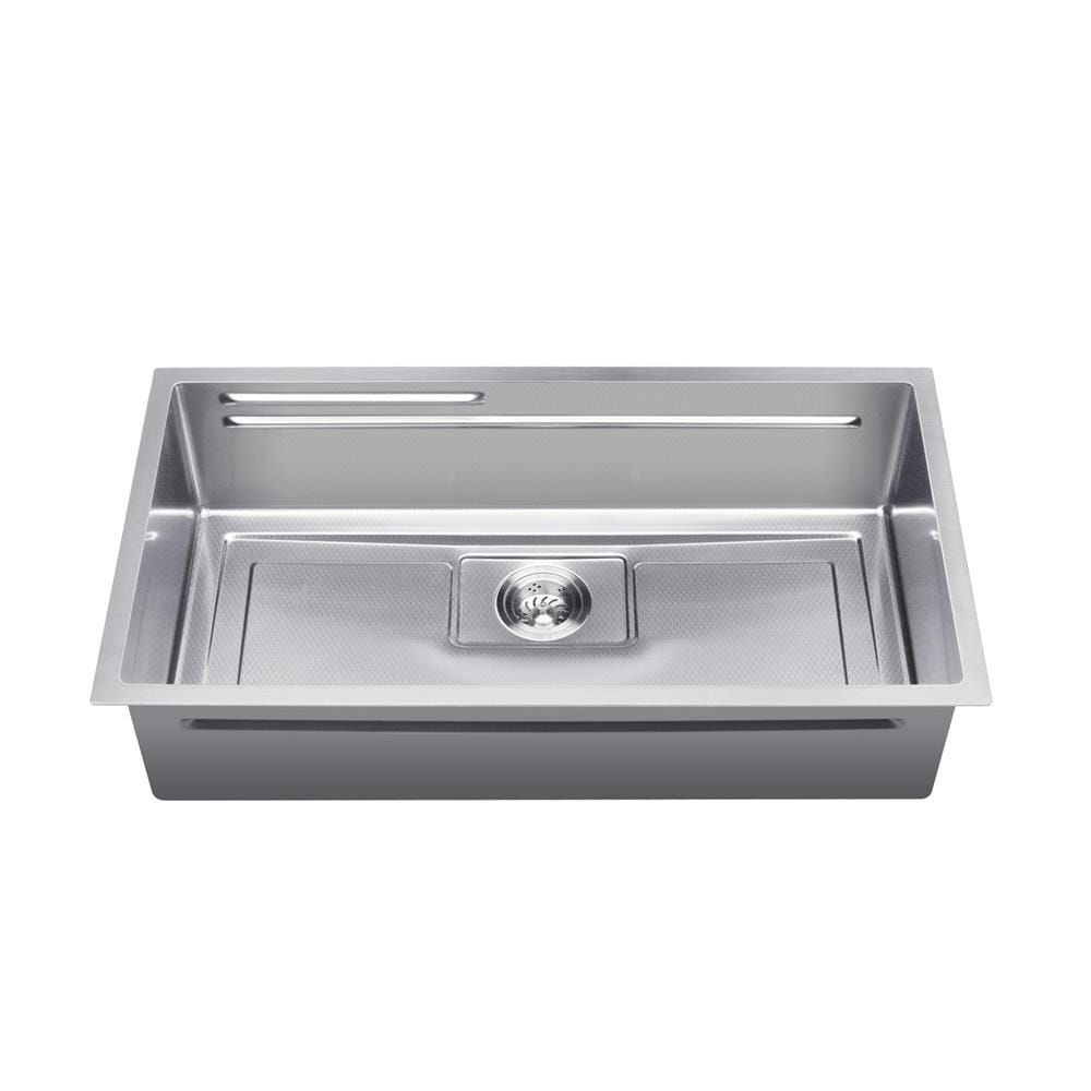SORENTO BUILT-IN HONEYCOMB MULTIFUNCTIONAL KITCHEN SINK SRTKS8845 88CM 1BOWL CHROME FINISH STAINLESS STEEL WITH PULL OUT TAP SRTKT71SS