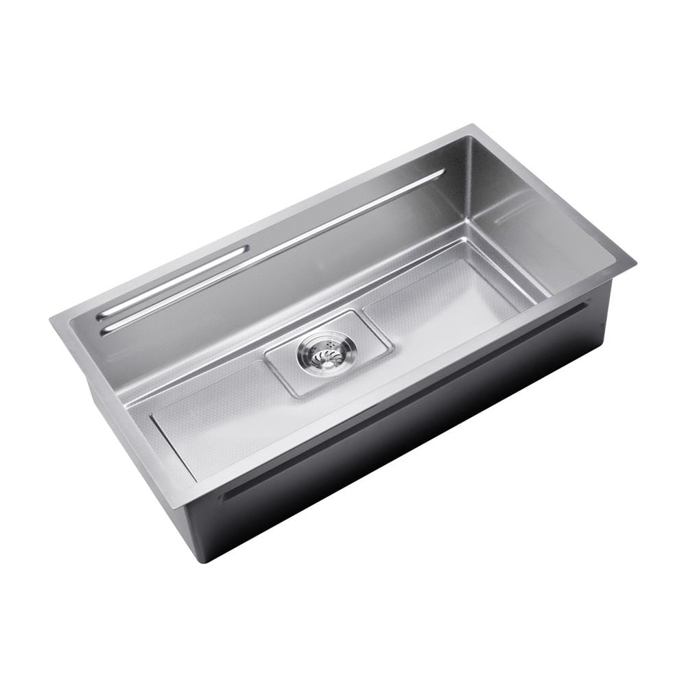 SORENTO BUILT-IN HONEYCOMB MULTIFUNCTIONAL KITCHEN SINK SRTKS8845 88CM 1BOWL CHROME FINISH STAINLESS STEEL WITH PULL OUT TAP SRTKT71SS