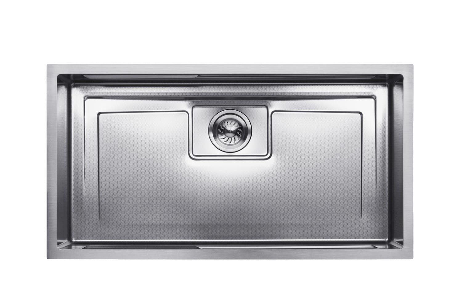 SORENTO BUILT-IN HONEYCOMB MULTIFUNCTIONAL KITCHEN SINK SRTKS8845 88CM 1BOWL CHROME FINISH STAINLESS STEEL WITH PULL OUT TAP SRTKT71SS