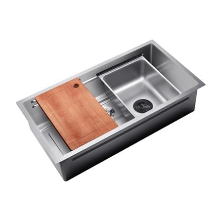 SORENTO BUILT-IN HONEYCOMB MULTIFUNCTIONAL KITCHEN SINK SRTKS8845 88CM 1BOWL CHROME FINISH STAINLESS STEEL WITH PULL OUT TAP SRTKT71SS
