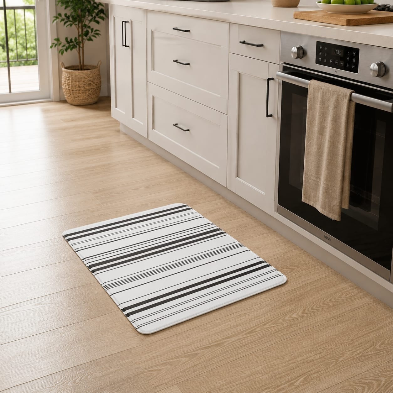 HOME LIVING STYLE KITCHEN MAT AUDREY ABSTRACT 44X70CM GRAY