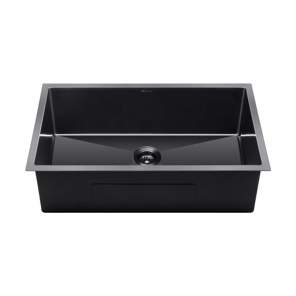 SORENTO BUILT-IN HONEYCOMB KITCHEN SINK SRTKS8047-BL 80CM 1BOWL BLACK STAINLESS STEEL WITH PULL OUT TAP SRTKT71SS-BL