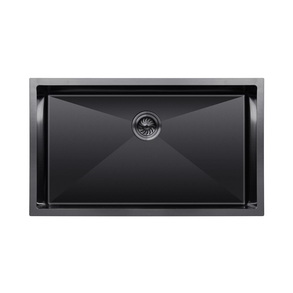 SORENTO BUILT-IN HONEYCOMB KITCHEN SINK SRTKS8047-BL 80CM 1BOWL BLACK STAINLESS STEEL WITH PULL OUT TAP SRTKT71SS-BL