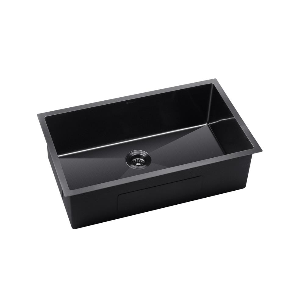 SORENTO BUILT-IN HONEYCOMB KITCHEN SINK SRTKS8047-BL 80CM 1BOWL BLACK STAINLESS STEEL WITH PULL OUT TAP SRTKT71SS-BL