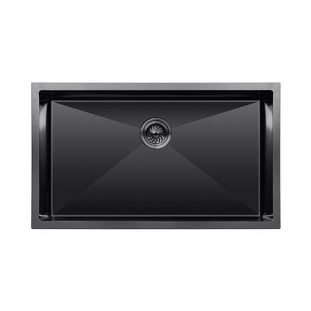 SORENTO BUILT-IN HONEYCOMB KITCHEN SINK SRTKS8047-BL 80CM 1BOWL BLACK STAINLESS STEEL WITH PULL OUT TAP SRTKT71SS-BL