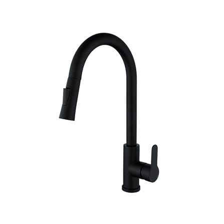SORENTO BUILT-IN HONEYCOMB KITCHEN SINK SRTKS8047-BL 80CM 1BOWL BLACK STAINLESS STEEL WITH PULL OUT TAP SRTKT71SS-BL