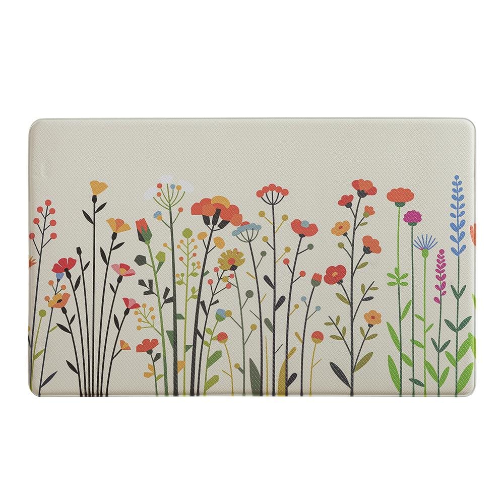 HOME LIVING STYLE KITCHEN MAT AUDREY FLORAL 44X70CM BEIGE