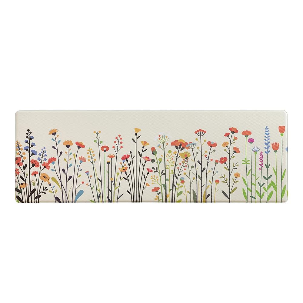 HOME LIVING STYLE KITCHEN MAT AUDREY FLORAL 44X120CM BEIGE