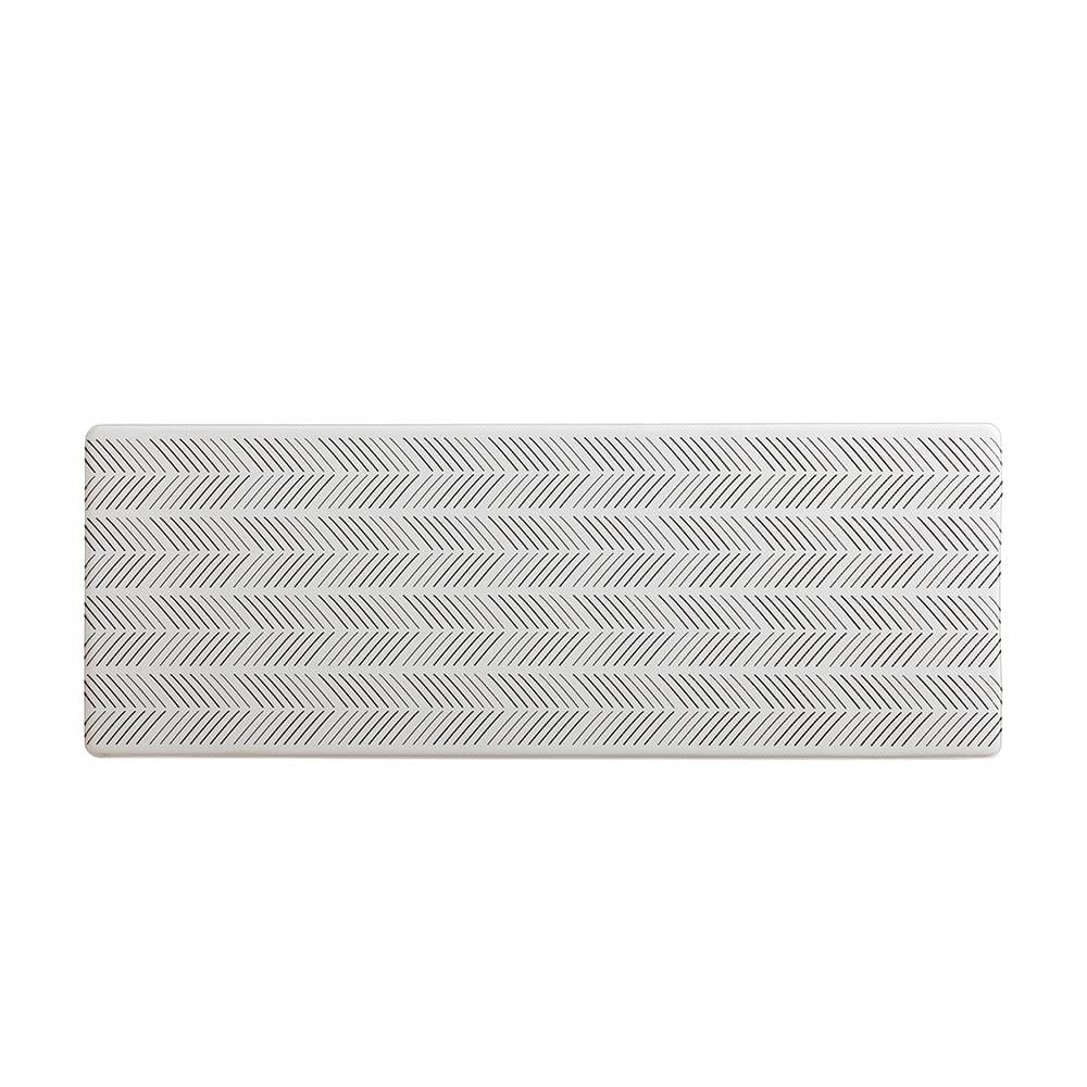 HOME LIVING STYLE KITCHEN MAT AUDREY ABSTRACT 44X120CM WHITE