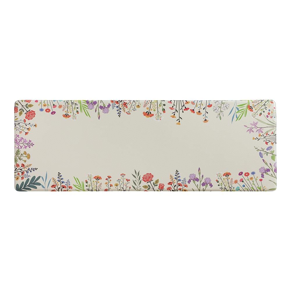 HOME LIVING STYLE KITCHEN MAT AUDREY FLORAL 44X120CM CREAM