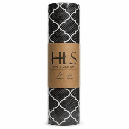 HOME LIVING STYLE KITCHEN MAT AUDREY GEOMETRIC 44X70CM BLACK