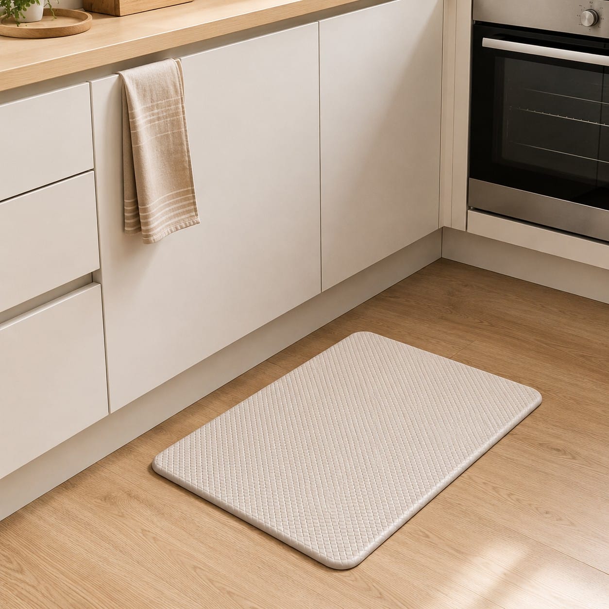 HOME LIVING STYLE KITCHEN MAT AUDREY PLAIN 44X70CM BEIGE